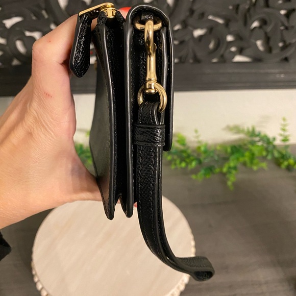 Coach Textured Black Clutch/Wristlet